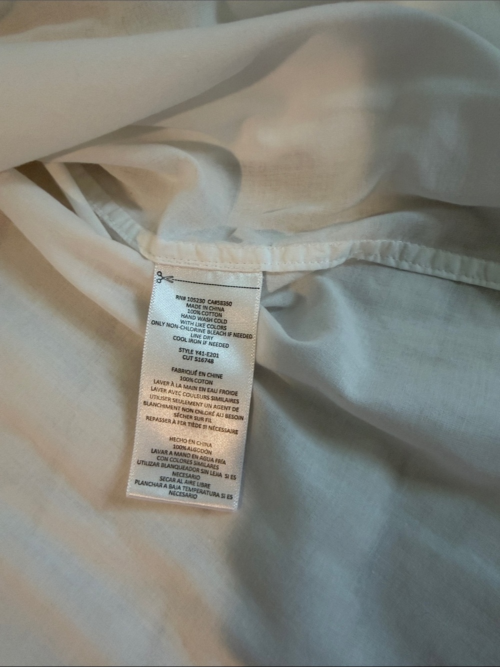 Equipment White Button-Down Shirt M - Picture 3 of 8